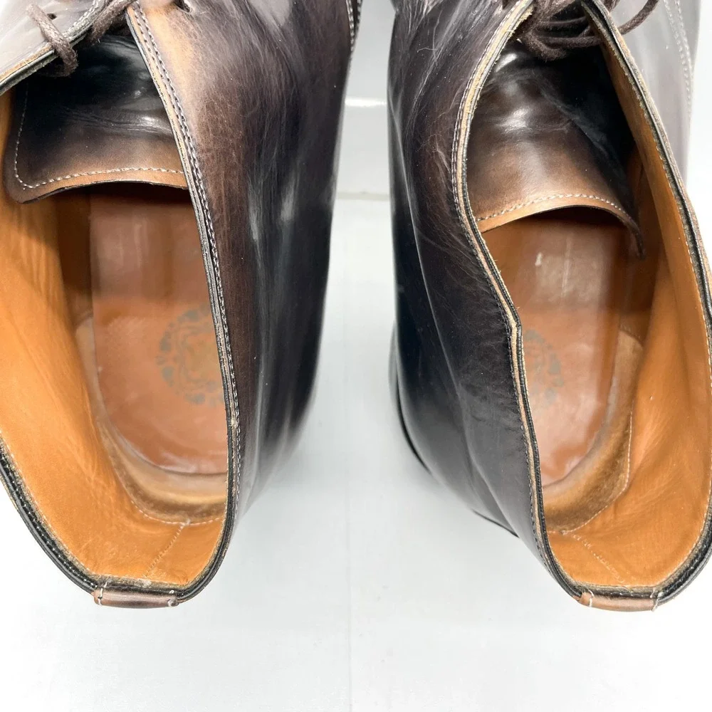 Mezlan Mens 13M Chukka Boots Brown Leather Dress Shoes Lace Up‎ Business